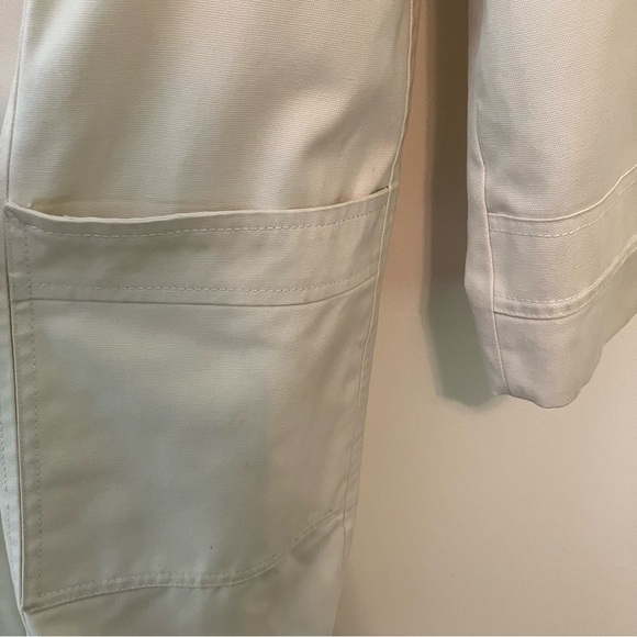 VTG London Fog Maincoats Women's Cream Double Breasted Trench Coat Petite 12 - Picture 10 of 10